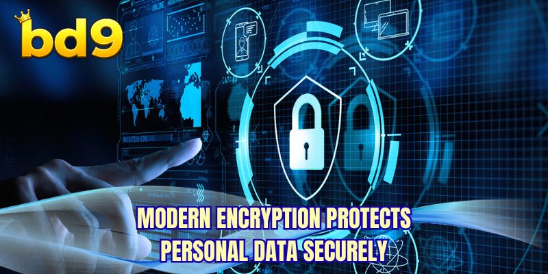 Modern encryption protects personal data securely