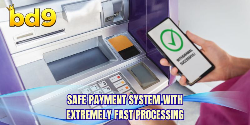 Safe payment system with extremely fast processing